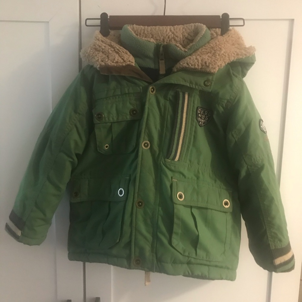 Boys size 5 Osh Kosh winter coat green
